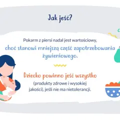 Karmienie piersią jest nadal ważne, nawet gdy 11-miesięczne dziecko je już inne pokarmy. Powinno jeść zdrowe produkty.